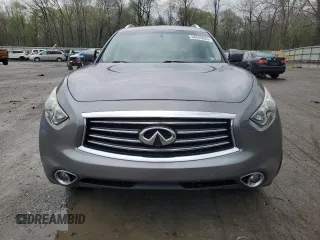 2015 Infiniti QX70 with VIN JN8CS1MW2FM482942, listed as a Copart auction lot 54245025 with 108,314 mi miles and Salvage Title. Bid and sale history available at DreamBid. Image 5.