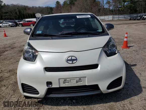 2012 Scion iQ with VIN JTNJJXB03CJ011933, listed as a Copart auction lot 52923385 with 137,836 mi miles and Clean Title. Bid and sale history available at carsss.com. Image 5.