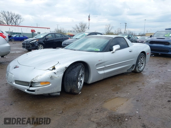 2002 Chevrolet Corvette Z06 with VIN 1G1YY12S825106503, listed as a IAAI auction lot 41897509 with 123,919 mi miles. Bid and sale history available at carsss.com. Image 2.