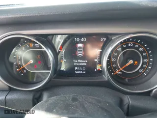 2019 Jeep Wrangler Unlimited Sport with VIN 1C4HJXDG6KW578717, listed as a IAAI auction lot 41309268 with 56,653 mi miles. Bid and sale history available at carsss.com. Image 7.