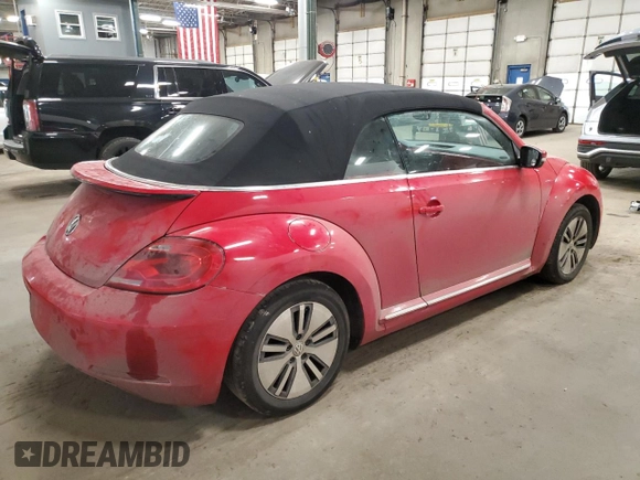 2013 Volkswagen Beetle 2.5L with VIN 3VW5P7AT6DM828881, listed as a Copart auction lot 49678935 with 148,576 mi miles and Salvage Title. Bid and sale history available at DreamBid. Image 3.