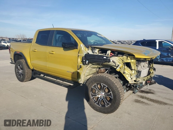 2023 GMC Canyon 4WD AT4 with VIN 1GTP6DEKXP1143203, listed as a Copart auction lot 88508335 with 13,887 mi miles and Salvage Title. Bid and sale history available at carsss.com. Image 4.