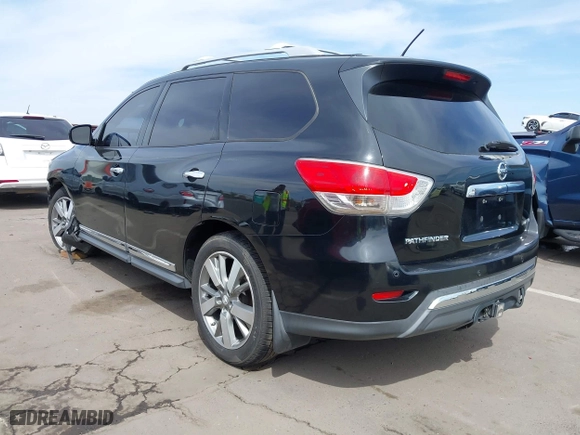 2013 Nissan Pathfinder SL with VIN 5N1AR2MN7DC615401, listed as a IAAI auction lot 41851881 with 150,266 mi miles. Bid and sale history available at carsss.com. Image 3.