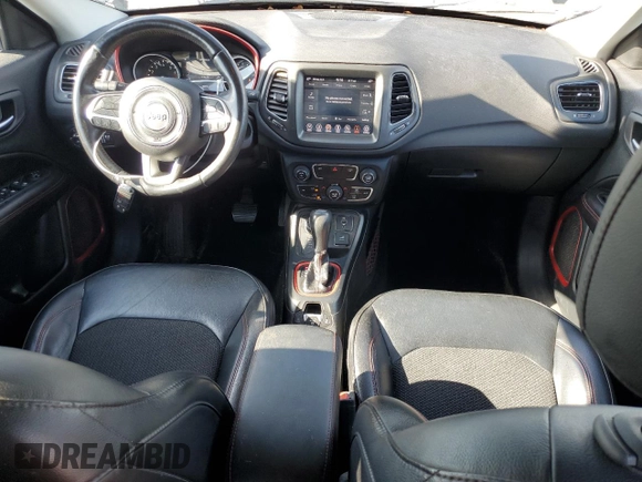 2020 Jeep Compass Trailhawk с VIN 3C4NJDDB1LT157064, выставлен на аукционе Copart как лот 61153015 с пробегом 86 879 миль миль и Списание • Salvage title. История ставок и продаж доступна на DreamBid. Изображение 8.