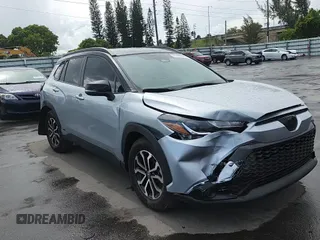 2024 Toyota Corolla Cross Hybrid S with VIN 7MUFBABG3RV047740, listed as a Copart auction lot 62395955 with 15,885 mi miles and Salvage title. Bid and sale history available at DreamBid. Image 13.