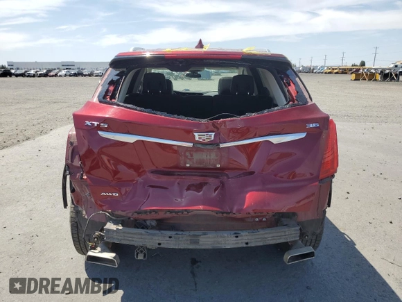 2017 Cadillac XT5 Luxury AWD with VIN 1GYKNDRS2HZ263419, listed as a Copart auction lot 63438215 with 62,982 mi miles and Salvage title. Bid and sale history available at DreamBid. Image 6.
