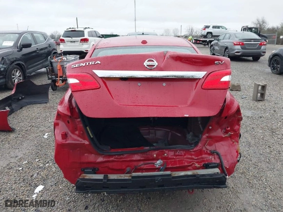 2017 Nissan Sentra SV with VIN 3N1AB7AP6HL676165, listed as a IAAI auction lot 41918924 with 56,699 mi miles. Bid and sale history available at carsss.com. Image 6.