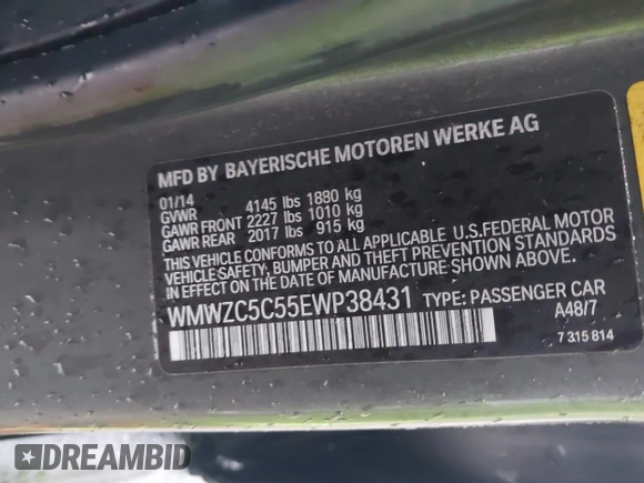 2014 MINI Countryman S z VIN WMWZC5C55EWP38431, wystawiony jako IAAI lot #41710523 z przebiegiem 153 441 mil mil oraz . Historia ofert i sprzedaży dostępna na DreamBid. Obrazek 9.