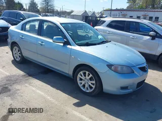 2007 Mazda Mazda3 i Sport with VIN JM1BK32F071654880, listed as a IAAI auction lot 41882347 with 144,841 mi miles. Bid and sale history available at carsss.com. Image 1.