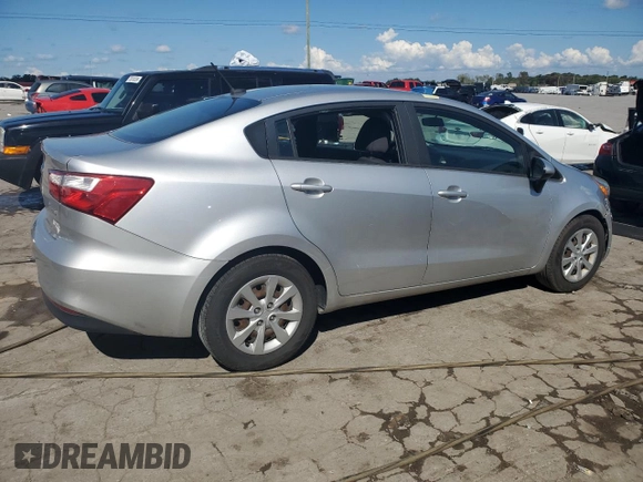 2017 Kia Rio LX with VIN KNADM4A37H6010780, listed as a Copart auction lot 71842344 with 123,281 mi miles and Salvage Title. Bid and sale history available at DreamBid. Image 3.