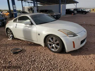 2003 Nissan 350Z Touring with VIN JN1AZ34E73T005977, listed as a Copart auction lot 85280544 with 163707 miles and Salvage Title. Bid and sale history available at carsss.com. Image 4.
