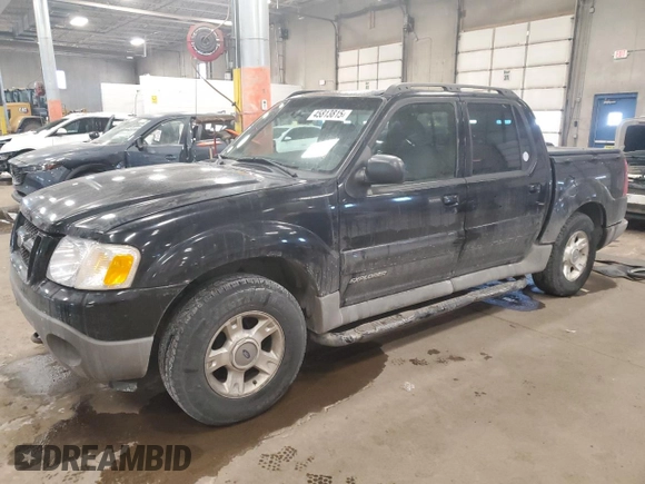 2001 Ford Explorer Sport Trac z VIN 1FMZU77E01UA08076, wystawiony jako Copart lot #45813815 z przebiegiem 158 780 mil mil oraz Czysty tytuł • Clean title. Historia ofert i sprzedaży dostępna na DreamBid. Obrazek 1.
