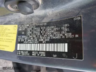 2006 Toyota Highlander w/3rd Row with VIN JTEDP21A860124831, listed as a IAAI auction lot 41670734 with 266,964 mi miles. Bid and sale history available at carsss.com. Image 9.