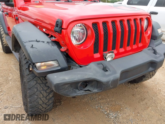 2020 Jeep Wrangler Unlimited Sport S z VIN 1C4HJXDN7LW281357, wystawiony jako IAAI lot #42363990 z przebiegiem 69 068 mil mil oraz . Historia ofert i sprzedaży dostępna na DreamBid. Obrazek 6.