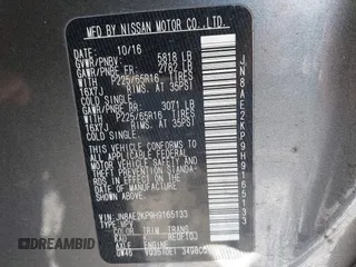 2017 Nissan Quest SV with VIN JN8AE2KP9H9165133, listed as a IAAI auction lot 41789379 with 131,063 mi miles. Bid and sale history available at carsss.com. Image 9.