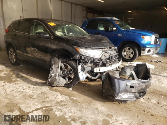 2017 Honda CR-V EX-L with VIN 5J6RW2H89HL018688, listed as a Copart auction lot 46598855 with Not Provided miles and Salvage Title. Bid and sale history available at DreamBid. Image 4.