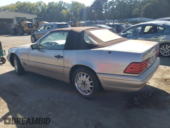 1998 Mercedes-Benz SL-Class with VIN WDBFA67F2WF157294, listed as a Copart auction lot 70878224 with 0 mi miles and Salvage Title. Bid and sale history available at carsss.com. Image 2.