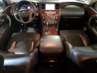 2017 Nissan Armada Platinum with VIN JN8AY2NE8H9707226, listed as a Copart auction lot 64148444 with 83,899 mi miles and Salvage Title. Bid and sale history available at carsss.com. Image 8.