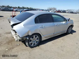 2008 Honda Civic Sdn LX with VIN 1HGFA165X8L086607, listed as a Copart auction lot 47531585 with 123,757 mi miles and Salvage Title. Bid and sale history available at carsss.com. Image 3.