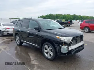 2012 Toyota Highlander Limited with VIN 5TDDK3EH6CS139367, listed as a IAAI auction lot 42203725 with 124,606 mi miles and . Bid and sale history available at DreamBid. Image 1.
