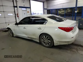 2017 Infiniti Q50 2.0t Premium with VIN JN1CV7ARXHM680274, listed as a Copart auction lot 88106815 with 130,322 mi miles and Salvage Title. Bid and sale history available at carsss.com. Image 2.