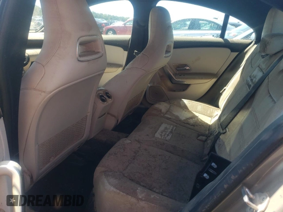 2020 Mercedes-Benz CLA with VIN W1K5J4HB0LN088819, listed as a Copart auction lot 58633461 with 58,595 mi miles. Bid and sale history available at carsss.com. Image 6.