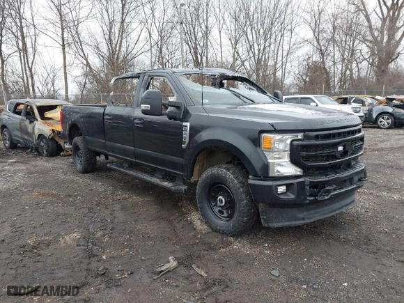 2022 Ford Super Duty F-250 SRW XL with VIN 1FT7W2BN9NEG31907, listed as a IAAI auction lot 41554057 with 1 mi miles. Bid and sale history available at carsss.com. Image 1.