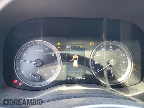 2016 Hyundai Tucson Eco with VIN KM8J33A21GU068089, listed as a Copart auction lot 81078664 with 105,959 mi miles and Salvage Title. Bid and sale history available at carsss.com. Image 9.