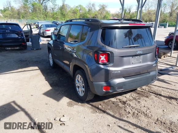 2017 Jeep Renegade Latitude z VIN ZACCJBBB8HPF61752, wystawiony jako IAAI lot #42096538 z przebiegiem 97 204 mil mil oraz . Historia ofert i sprzedaży dostępna na DreamBid. Obrazek 3.