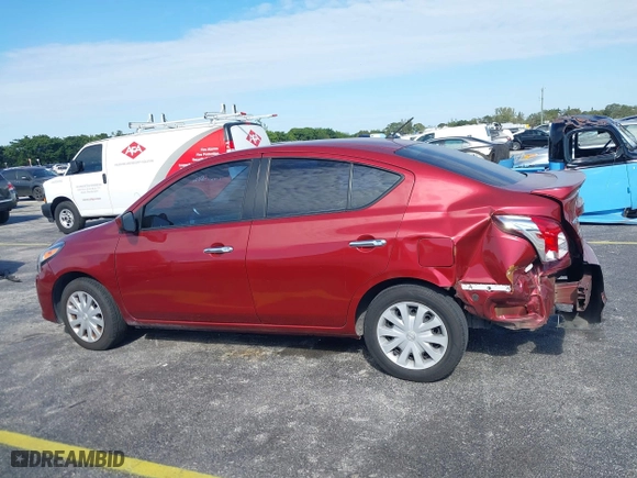 2019 Nissan Versa Sedan SV with VIN 3N1CN7AP1KL805761, listed as a IAAI auction lot 41343460 with 80,047 mi miles. Bid and sale history available at carsss.com. Image 14.
