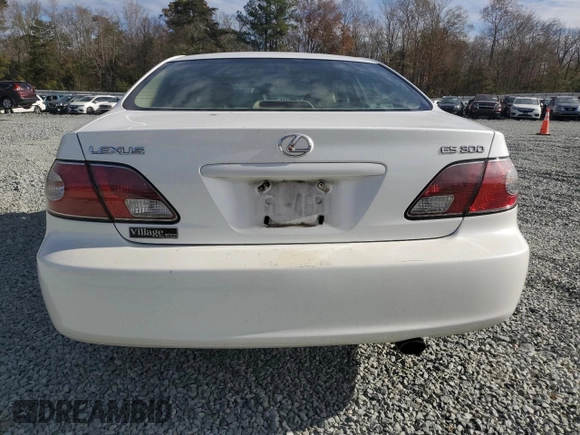 2002 Lexus ES 300 with VIN JTHBF30GX25018502, listed as a Copart auction lot 79828334 with 296,986 mi miles and Salvage Title. Bid and sale history available at DreamBid. Image 6.