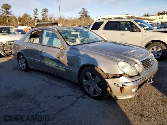 2003 Mercedes-Benz E-Class 5.0L with VIN WDBUF70J53A173768, listed as a Copart auction lot 87950675 with 0 mi miles and Salvage Title. Bid and sale history available at carsss.com. Image 4.