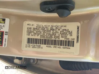 2013 Toyota Corolla L with VIN 5YFBU4EE8DP179778, listed as a IAAI auction lot 42006681 with 179,017 mi miles. Bid and sale history available at carsss.com. Image 9.