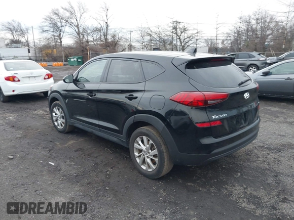 2019 Hyundai Tucson SE with VIN KM8J2CA47KU895799, listed as a IAAI auction lot 41141493 with 44,765 mi miles. Bid and sale history available at carsss.com. Image 3.