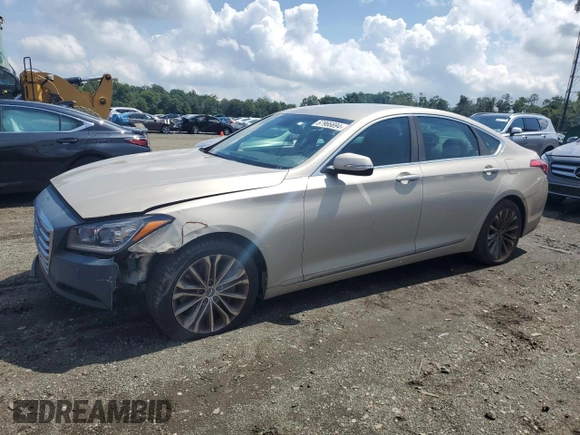 2015 Hyundai Genesis 3.8L with VIN KMHGN4JE7FU051963, listed as a Copart auction lot 67966694 with 140,222 mi miles and Clean Title. Bid and sale history available at carsss.com. Image 1.