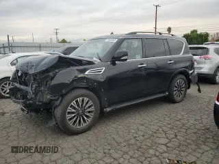 2021 Nissan Armada SL with VIN JN8AY2BA3M9373697, listed as a Copart auction lot 73402362 with 1,465 mi miles. Bid and sale history available at carsss.com. Image 1.