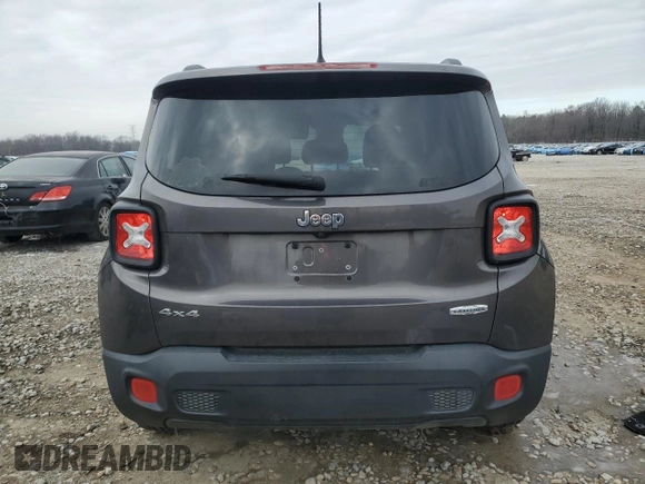 2016 Jeep Renegade Latitude with VIN ZACCJBBT6GPD71018, listed as a Copart auction lot 46037715 with 107,476 mi miles and Salvage Title. Bid and sale history available at carsss.com. Image 6.