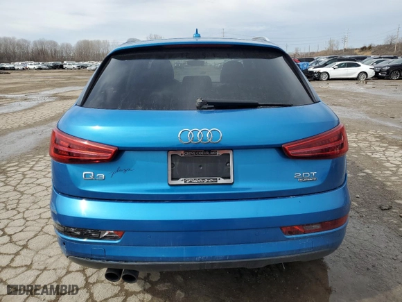 2016 Audi Q3 Premium Plus with VIN WA1EFCFS2GR021429, listed as a Copart auction lot 45678395 with 103,090 mi miles and Salvage Title. Bid and sale history available at carsss.com. Image 6.