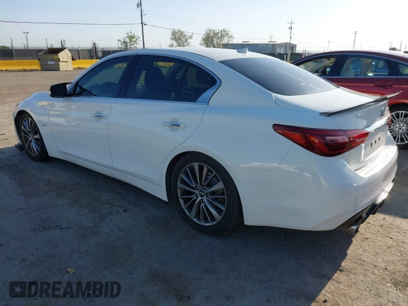 2018 Infiniti Q50 3.0t LUXE with VIN JN1EV7AP4JM364687, listed as a IAAI auction lot 41974812 with 87,439 mi miles. Bid and sale history available at carsss.com. Image 3.