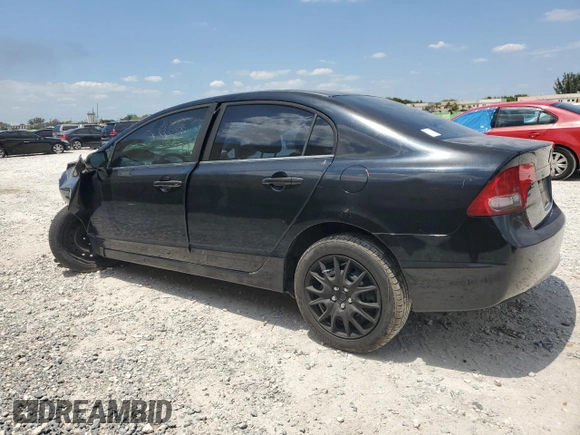 2008 Honda Civic LX with VIN 2HGFA16558H343198, listed as a Copart auction lot 52745625 with 217,403 mi miles and Salvage Title. Bid and sale history available at DreamBid. Image 2.