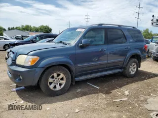 2005 Toyota Sequoia SR5 with VIN 5TDBT44A75S252729, listed as a Copart auction lot 49128595 with 228,173 mi miles and Salvage Title. Bid and sale history available at DreamBid. Image 1.