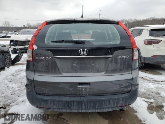 2014 Honda CR-V LX with VIN 2HKRM4H30EH614610, listed as a Copart auction lot 45977815 with 131,192 mi miles and Salvage Title. Bid and sale history available at DreamBid. Image 6.