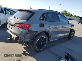 2020 Audi SQ5 Premium Plus with VIN WA1B4AFY2L2033049, listed as a Copart auction lot 57482134 with 44,357 mi miles and Salvage Title. Bid and sale history available at DreamBid. Image 3.
