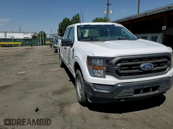 2023 Ford F-150 XL with VIN 1FTFW1E89PKD98613, listed as a Copart auction lot 61860785 with 25,568 mi miles and Salvage title. Bid and sale history available at DreamBid. Image 10.