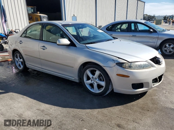 2007 Mazda 6 i Touring with VIN 1YVHP80C375M24948, listed as a Copart auction lot 89311445 with 91,227 mi miles and Salvage Title. Bid and sale history available at DreamBid. Image 4.