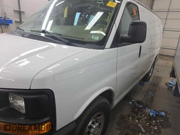 2016 Chevrolet Express Cargo with VIN 1GCWGAFF3G1175192, listed as a IAAI auction lot 42304814 with 96,895 mi miles and . Bid and sale history available at DreamBid. Image 1.