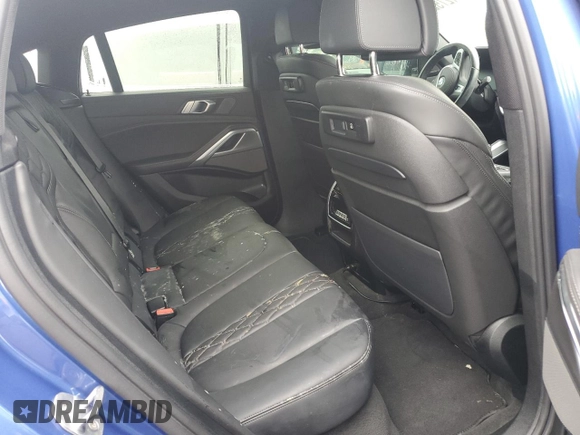 2020 BMW X6 M50i with VIN 5UXCY8C02L9B20285, listed as a Copart auction lot 74127524 with 0 mi miles and Non Repairable. Bid and sale history available at carsss.com. Image 10.