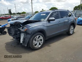 2021 Volkswagen Atlas SE с VIN 1V2HR2CA6MC579569, выставлен на аукционе Copart как лот 61690175 с пробегом 71 805 миль миль и На запчасти • Non repairable. История ставок и продаж доступна на DreamBid. Изображение 1.