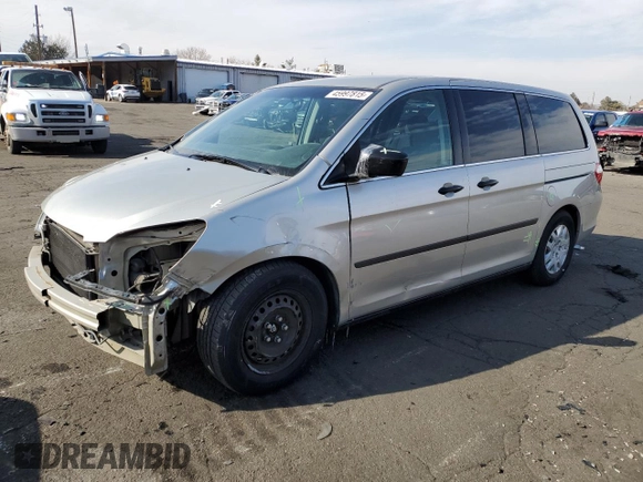 2006 Honda Odyssey LX with VIN 5FNRL38286B045963, listed as a Copart auction lot 45997815 with 121,328 mi miles and Salvage Title. Bid and sale history available at carsss.com. Image 1.