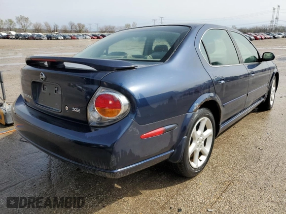 2002 Nissan Maxima GLE z VIN JN1DA31A52T301567, wystawiony jako Copart lot #51479115 z przebiegiem 122 327 mil mil oraz Szkoda całkowita • Salvage title. Historia ofert i sprzedaży dostępna na DreamBid. Obrazek 3.